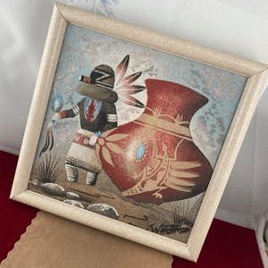 Southwest Naveo Sand Painting from 4 Corrners Utah